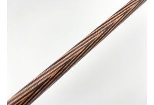 Бильярдный кий Классик 10 запилов чёрный граб, палисандр с насечкой, трёхсоставной