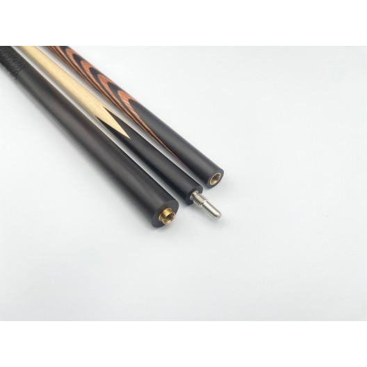 Бильярдный кий Классик 10 запилов чёрный граб, палисандр с насечкой, трёхсоставной