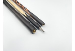 Бильярдный кий Классик 10 запилов чёрный граб, палисандр с насечкой, трёхсоставной