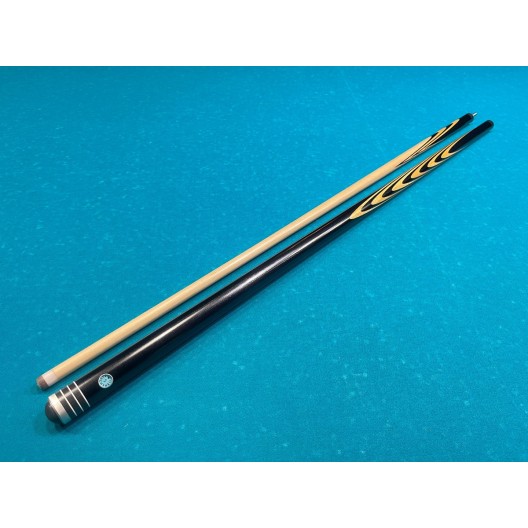 Бильярдный кий Классик 2+5 чёрный граб, мовинга