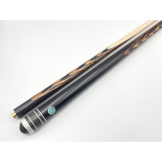 Бильярдный кий Классик 5+10 чёрный граб, зебрано