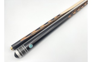 Бильярдный кий Классик 5+10 чёрный граб, зебрано