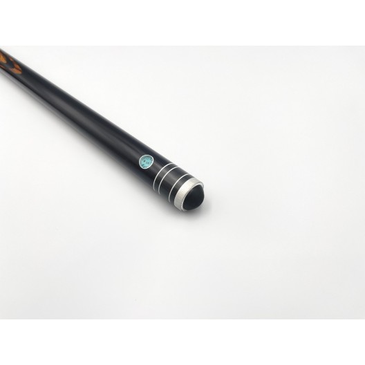 Бильярдный кий Классик 5+10 чёрный граб, зебрано