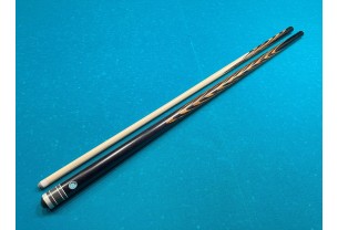 Бильярдный кий Классик 5+10 чёрный граб, зебрано