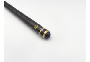 Бильярдный кий Тюльпан чёрный граб с насечкой, трёхсоставной