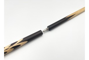 Бильярдный кий Тюльпан чёрный граб с насечкой, трёхсоставной