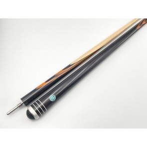 Бильярдный кий Классик 2+5 чёрный граб, белинга