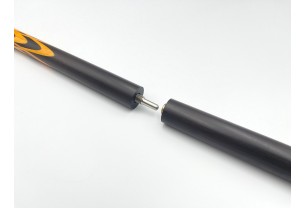 Більярдний кий Тюльпан чорний граб, жовтий граб з насічкою, трискладовий