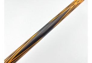 Більярдний кий Тюльпан чорний граб, жовтий граб з насічкою, трискладовий