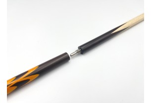 Більярдний кий Тюльпан чорний граб, жовтий граб з насічкою, трискладовий