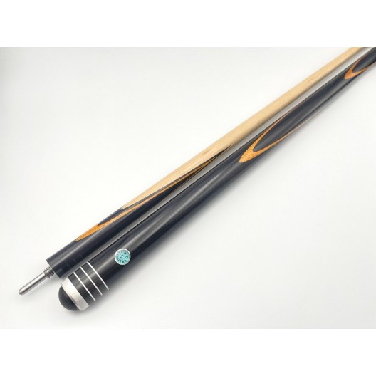 Бильярдный кий Классик 1+4 чёрный граб, белинга