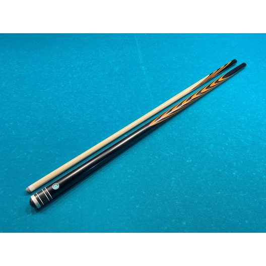 Бильярдный кий Классик 3+7 чёрный граб, белинга