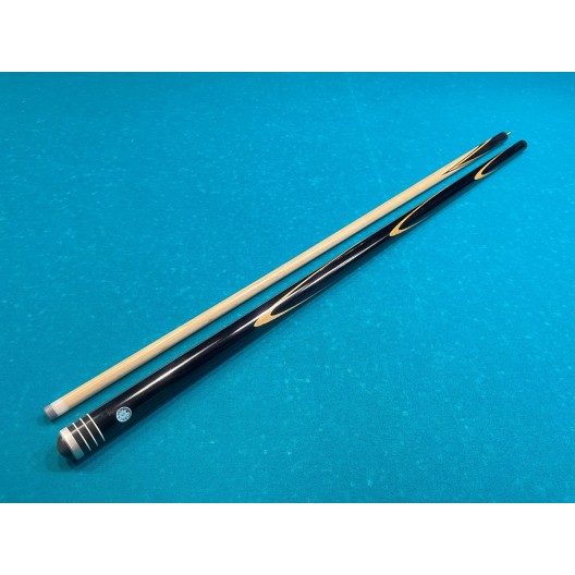 Бильярдный кий Классик 1+4 чёрный граб, мовинга