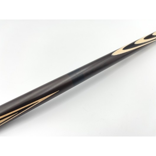 Бильярдный кий Классик 4+6 чёрный граб, насечка, кольцо с орнаментом