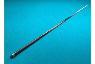 Бильярдный кий Классик 4+6 чёрный граб, насечка, кольцо с орнаментом