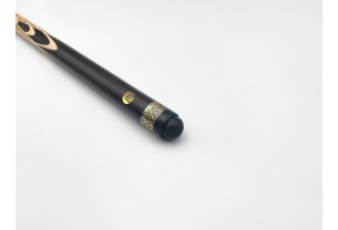 Бильярдный кий Тюльпан-Шанхайский чёрный граб, мовинга, кольцо с орнаментом