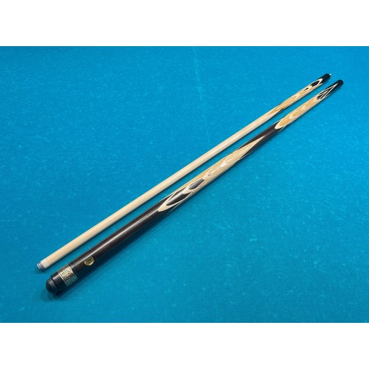 Бильярдный кий Тюльпан-Шанхайский чёрный граб, мовинга, кольцо с орнаментом