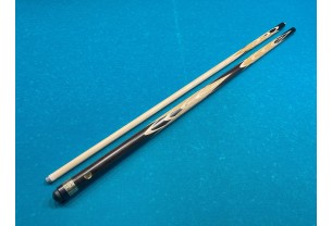 Бильярдный кий Тюльпан-Шанхайский чёрный граб, мовинга, кольцо с орнаментом