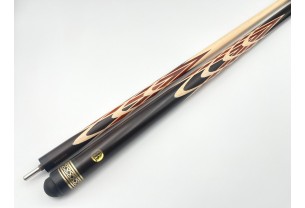 Бильярдный кий Тюльпан-Шанхайский чёрный граб, паддук, кольцо с орнаментом