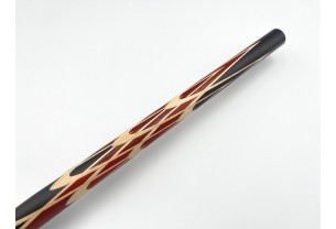 Бильярдный кий Тюльпан-Шанхайский чёрный граб, паддук, кольцо с орнаментом