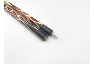 Бильярдный кий Тюльпан-Шанхайский чёрный граб, паддук, кольцо с орнаментом