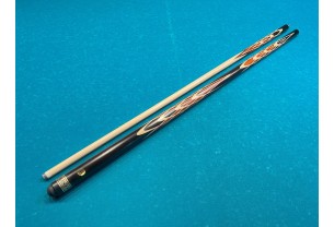 Бильярдный кий Тюльпан-Шанхайский чёрный граб, паддук, кольцо с орнаментом