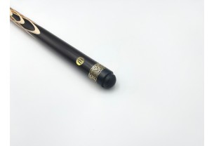 Бильярдный кий Тюльпан-Шанхайский чёрный граб, зебрано, кольцо с орнаментом