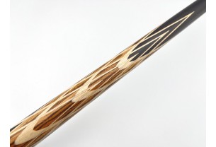 Бильярдный кий Тюльпан-Шанхайский чёрный граб, зебрано, кольцо с орнаментом