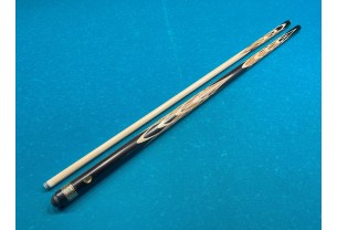 Бильярдный кий Тюльпан-Шанхайский чёрный граб, зебрано, кольцо с орнаментом