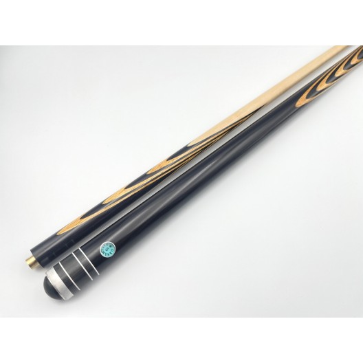 Бильярдный кий Классик 3+7 чёрный граб, мовинга