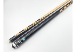 Бильярдный кий Классик 3+7 чёрный граб, мовинга