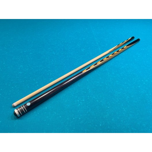 Бильярдный кий Классик 3+7 чёрный граб, мовинга