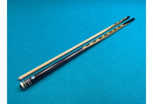 Бильярдный кий Классик 3+7 чёрный граб, мовинга