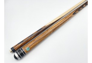 Бильярдный кий Классик 3+7 зебрано, чёрный граб