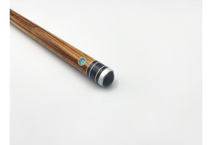 Бильярдный кий Классик 3+7 зебрано, чёрный граб