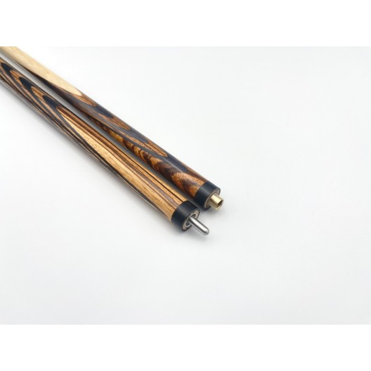 Бильярдный кий Классик 3+7 зебрано, чёрный граб