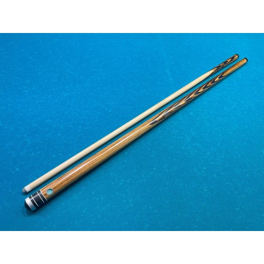 Бильярдный кий Классик 3+7 зебрано, чёрный граб