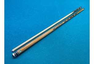 Бильярдный кий Классик 3+7 зебрано, чёрный граб