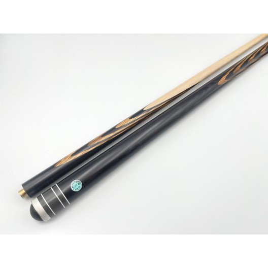 Бильярдный кий Классик 3+7 чёрный граб, зебрано