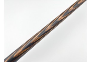 Бильярдный кий Классик 3+7 чёрный граб, зебрано