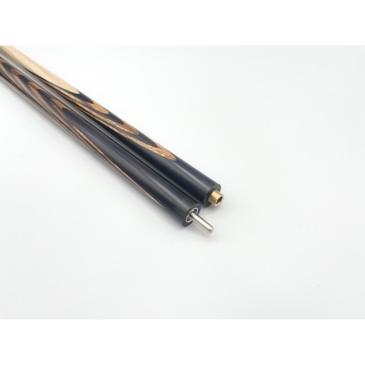 Бильярдный кий Классик 3+7 чёрный граб, зебрано