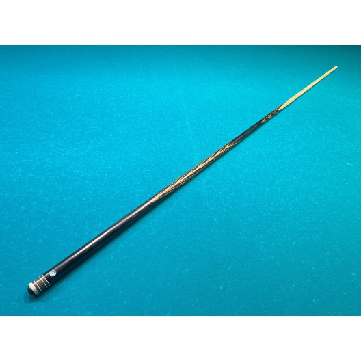 Бильярдный кий Классик 3+7 чёрный граб, зебрано