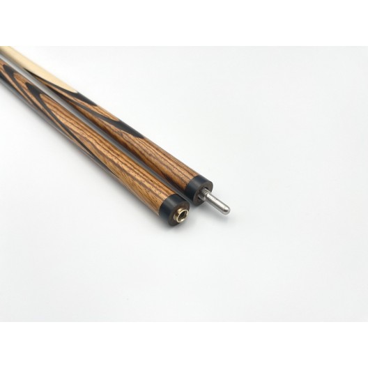Бильярдный кий Классик-Комби 2+4 зебрано, чёрный граб