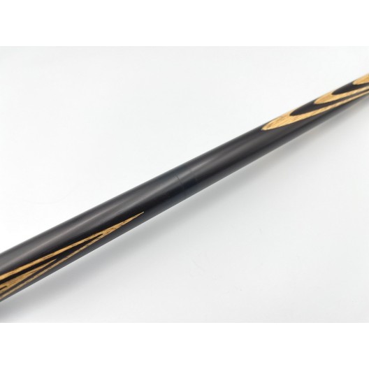 Бильярдный кий Классик 4+6 чёрный граб, мовинга, насечка, кольцо с орнаментом