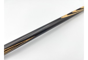 Бильярдный кий Классик 4+6 чёрный граб, мовинга, насечка, кольцо с орнаментом