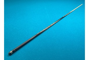 Бильярдный кий Классик 4+6 чёрный граб, мовинга, насечка, кольцо с орнаментом