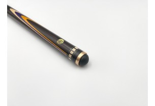 Бильярдный кий Тюльпан-Цветок чёрный граб, фиолетовый, жёлтый граб