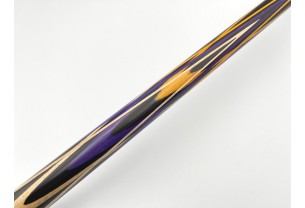 Бильярдный кий Тюльпан-Цветок чёрный граб, фиолетовый, жёлтый граб