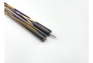 Бильярдный кий Тюльпан-Цветок чёрный граб, фиолетовый, жёлтый граб