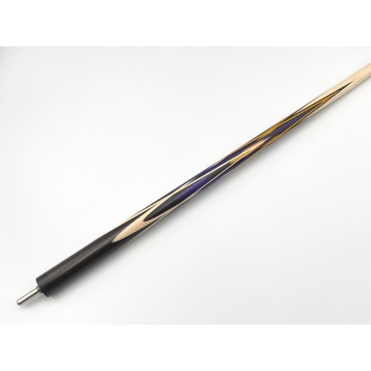 Бильярдный кий Тюльпан-Цветок чёрный граб, фиолетовый, жёлтый граб